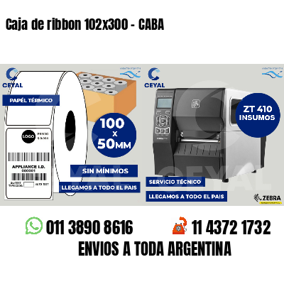 Caja de ribbon 102x300 - CABA