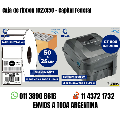 Caja de ribbon 102x450 - Capital Federal