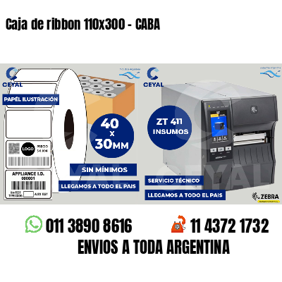 Caja de ribbon 110x300 - CABA