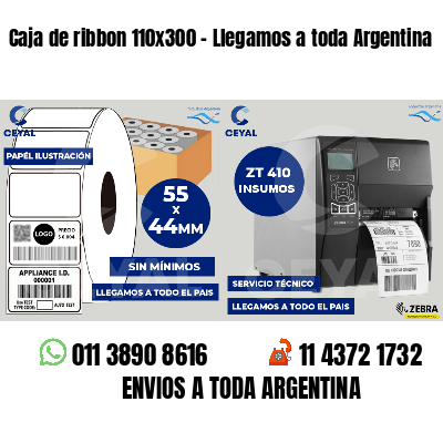 Caja de ribbon 110x300 - Llegamos a toda Argentina