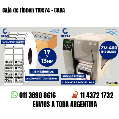 Caja de ribbon 110x74 - CABA