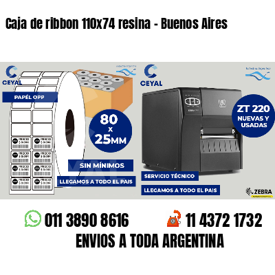 Caja de ribbon 110x74 resina - Buenos Aires
