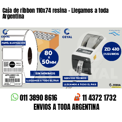 Caja de ribbon 110x74 resina - Llegamos a toda Argentina