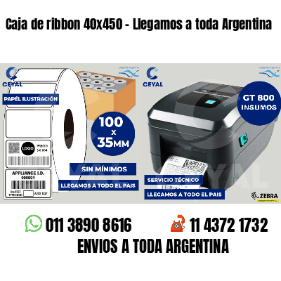 Caja de ribbon 40x450 - Llegamos a toda Argentina