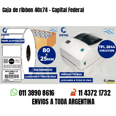Caja de ribbon 40x74 - Capital Federal