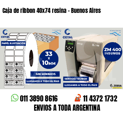 Caja de ribbon 40x74 resina - Buenos Aires