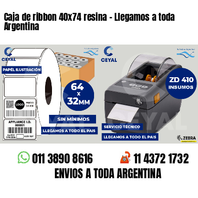 Caja de ribbon 40x74 resina - Llegamos a toda Argentina