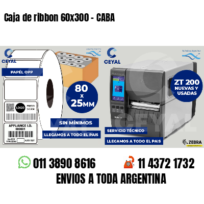 Caja de ribbon 60x300 - CABA