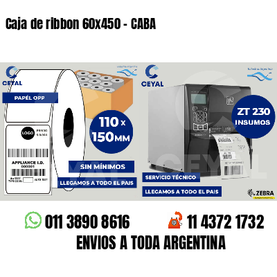 Caja de ribbon 60x450 - CABA