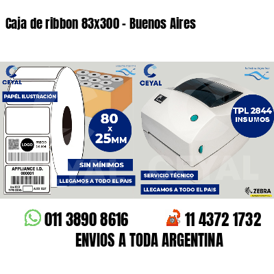 Caja de ribbon 83x300 - Buenos Aires