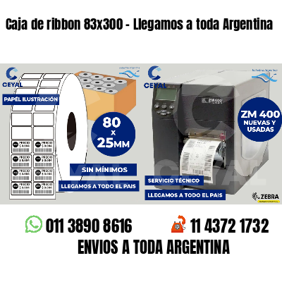Caja de ribbon 83x300 - Llegamos a toda Argentina