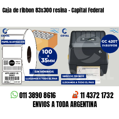 Caja de ribbon 83x300 resina - Capital Federal