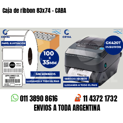 Caja de ribbon 83x74 - CABA