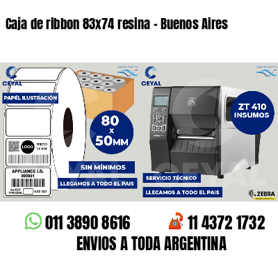 Caja de ribbon 83x74 resina - Buenos Aires