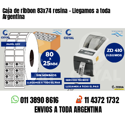 Caja de ribbon 83x74 resina - Llegamos a toda Argentina
