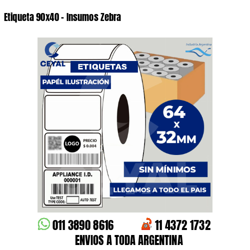 Etiqueta 90×40 – Insumos Zebra
