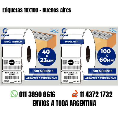 Etiquetas 10x100 - Buenos Aires