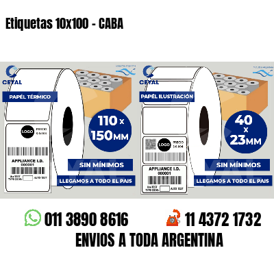 Etiquetas 10x100 - CABA