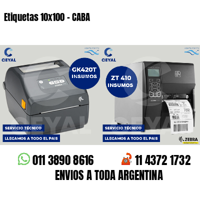 Etiquetas 10x100 - CABA