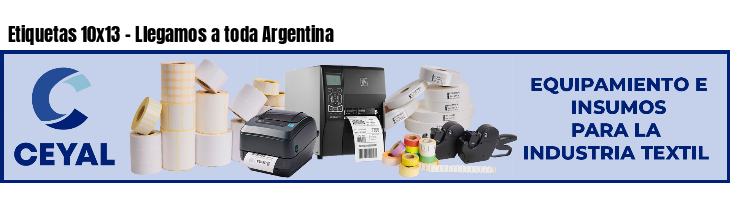 Etiquetas 10x13 - Llegamos a toda Argentina