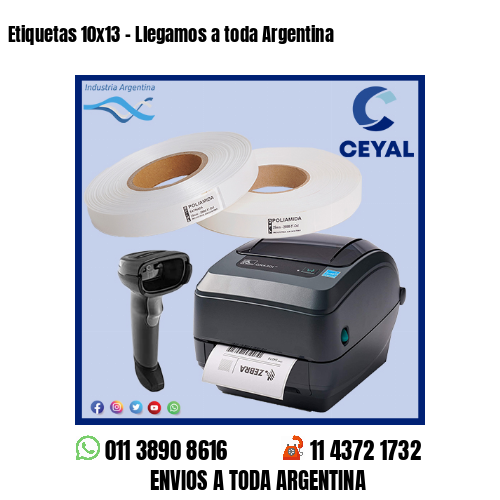Etiquetas 10×13 – Llegamos a toda Argentina