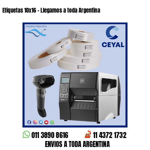 Etiquetas 10×16 – Llegamos a toda Argentina