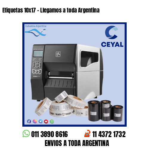 Etiquetas 10×17 – Llegamos a toda Argentina