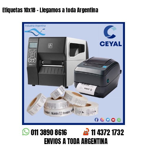 Etiquetas 10×18 – Llegamos a toda Argentina