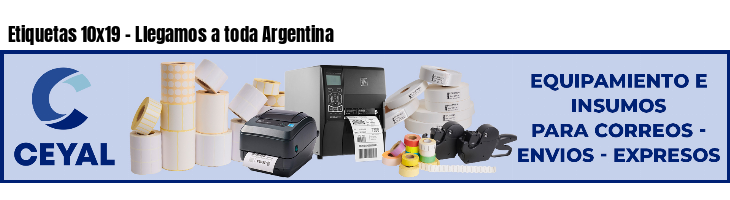 Etiquetas 10x19 - Llegamos a toda Argentina
