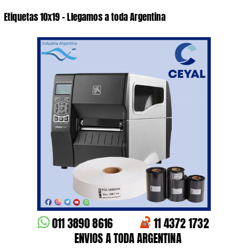 Etiquetas 10×19 – Llegamos a toda Argentina