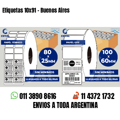 Etiquetas 10x91 - Buenos Aires