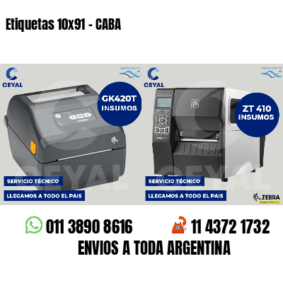 Etiquetas 10x91 - CABA