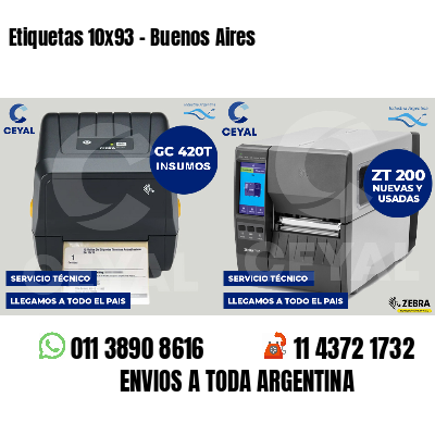 Etiquetas 10x93 - Buenos Aires