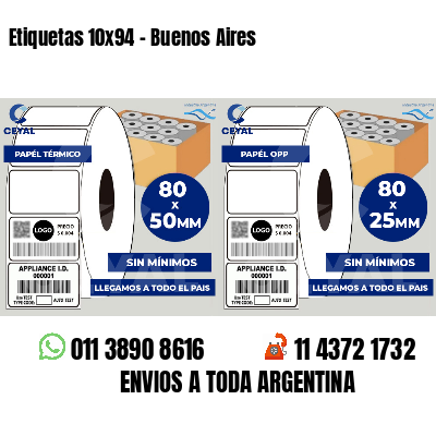 Etiquetas 10x94 - Buenos Aires