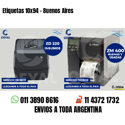 Etiquetas 10x94 - Buenos Aires