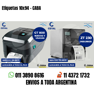 Etiquetas 10x94 - CABA