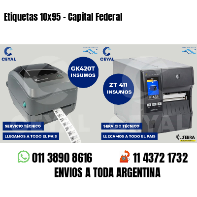 Etiquetas 10x95 - Capital Federal