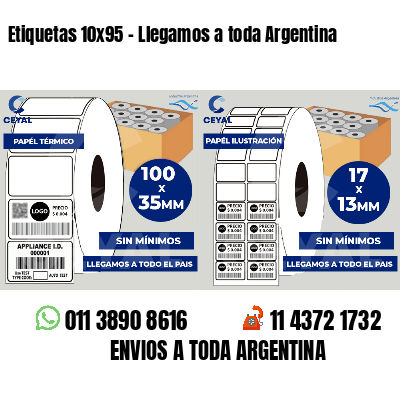 Etiquetas 10x95 - Llegamos a toda Argentina