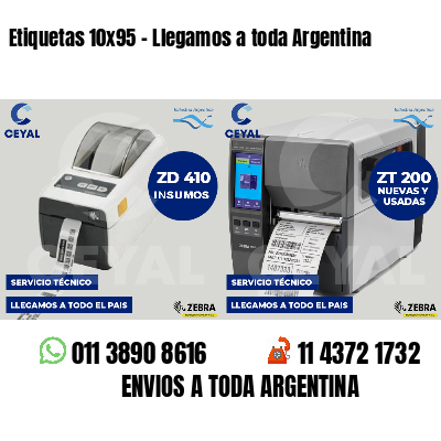 Etiquetas 10x95 - Llegamos a toda Argentina