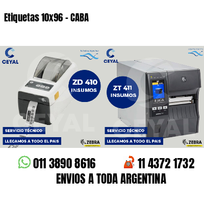 Etiquetas 10x96 - CABA