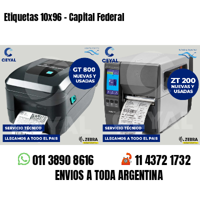 Etiquetas 10x96 - Capital Federal