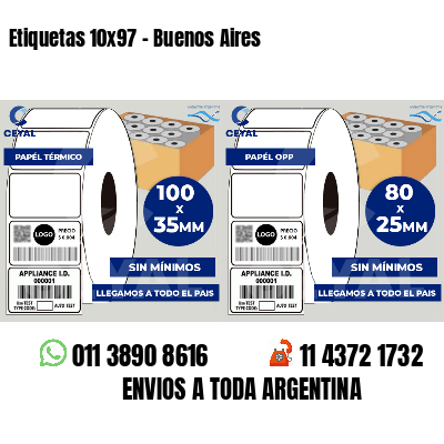 Etiquetas 10x97 - Buenos Aires