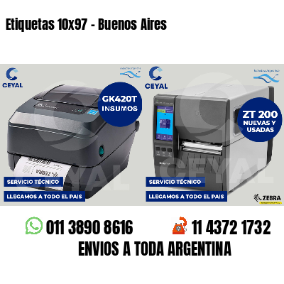 Etiquetas 10x97 - Buenos Aires