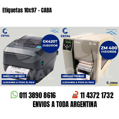 Etiquetas 10x97 - CABA