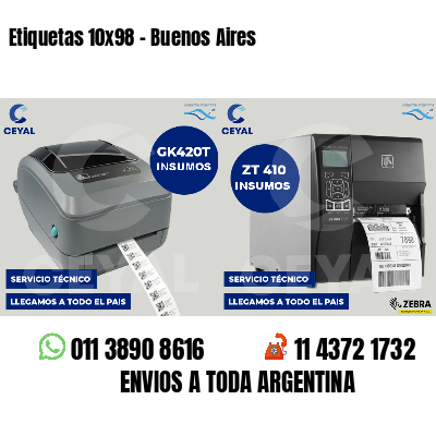 Etiquetas 10x98 - Buenos Aires
