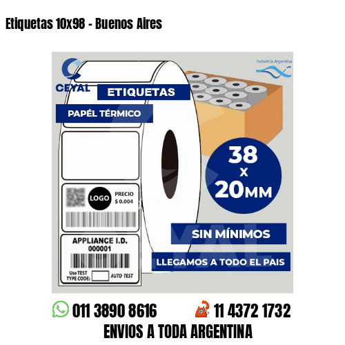 Etiquetas 10×98 – Buenos Aires