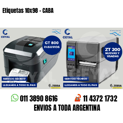 Etiquetas 10x98 - CABA