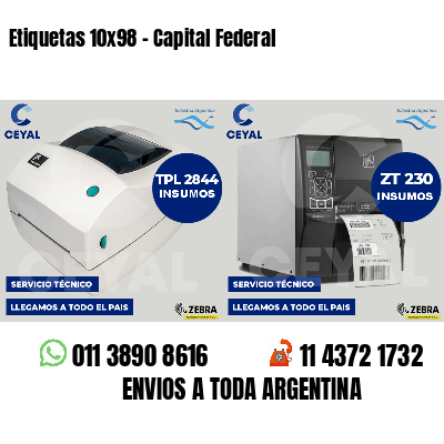Etiquetas 10x98 - Capital Federal