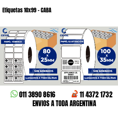 Etiquetas 10x99 - CABA