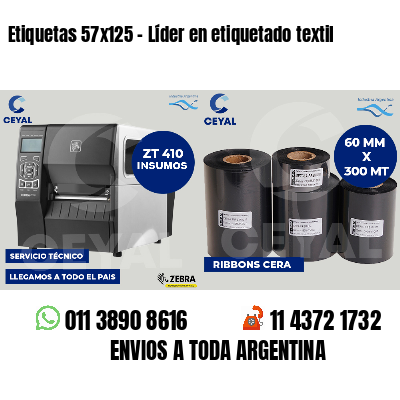 Etiquetas 57x125 - Líder en etiquetado textil